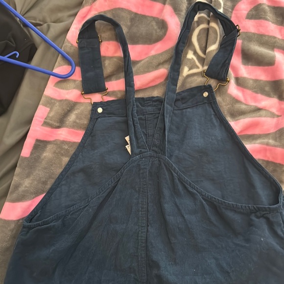 Blue Corduroy Overall Dress - Picture 3 of 4